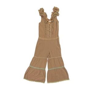 ★ Liz Lisa Tan Bohemian Ruffled Jumpsuit w/ Lace Detail ★